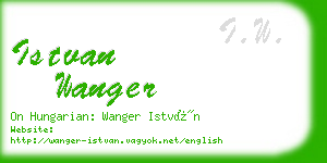 istvan wanger business card